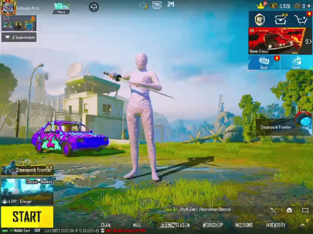 LEVEL 77 [White Mummy] 42 Mythic Fashion | 08x Rare Gunlab 🔫 (M416 Fool Lvl 5 + SCAR-L Thorn Lvl 4) 🏆 2x Conquer Titles | Royal Butterfly Rare- FPUBG58