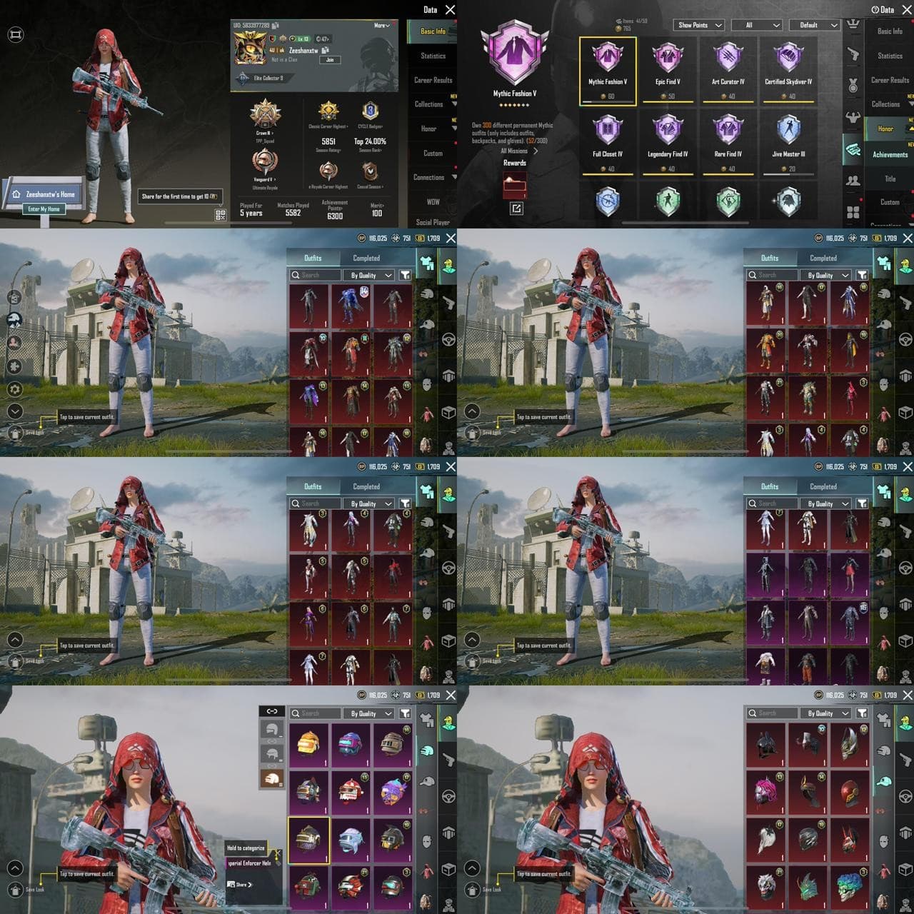 Level 73 | 52 Mythic | 10x Gunlab | M416 Glacier level 4