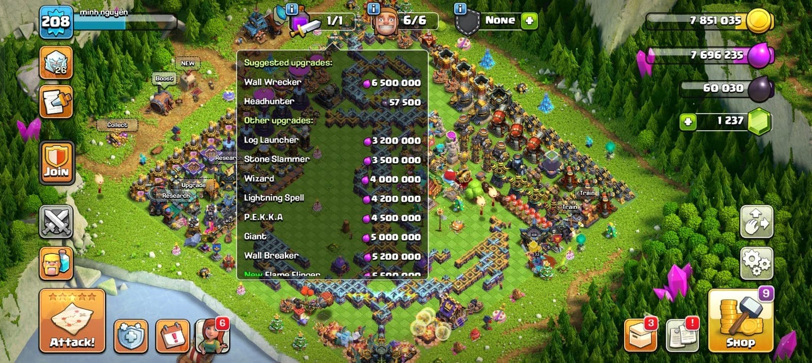TH 17 MAX | HEROES 69-95-73-58-45 |MAX GIANT GUNLET |MAX ELECTRO BOOTS |500 NAME CHANGE |DECENT  BUILDER BASE