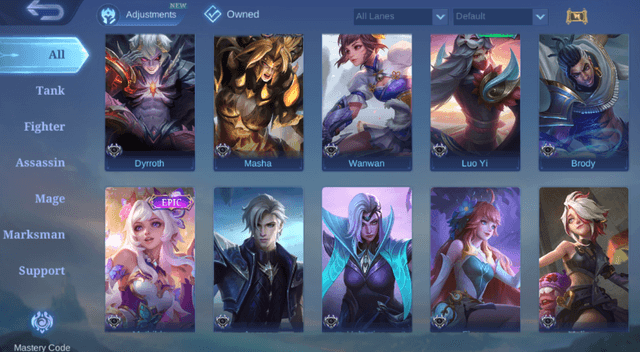 79 Skins💎54 Heroes🐉 Lv 60 🎯
