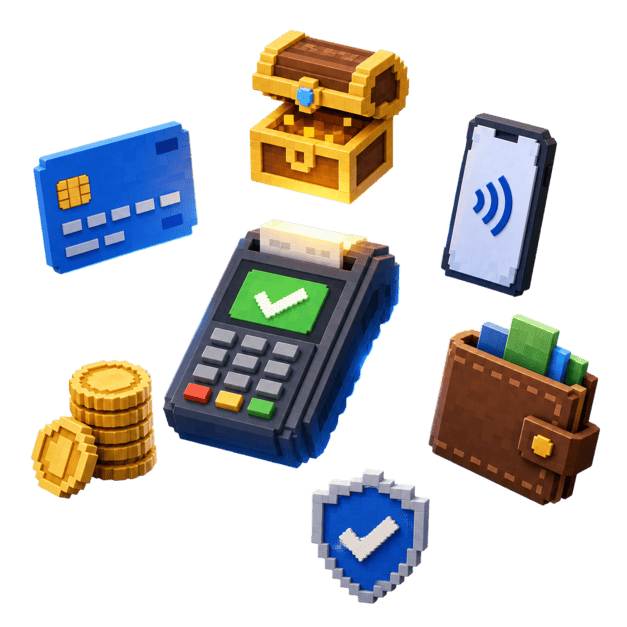 Multiple payment methods available