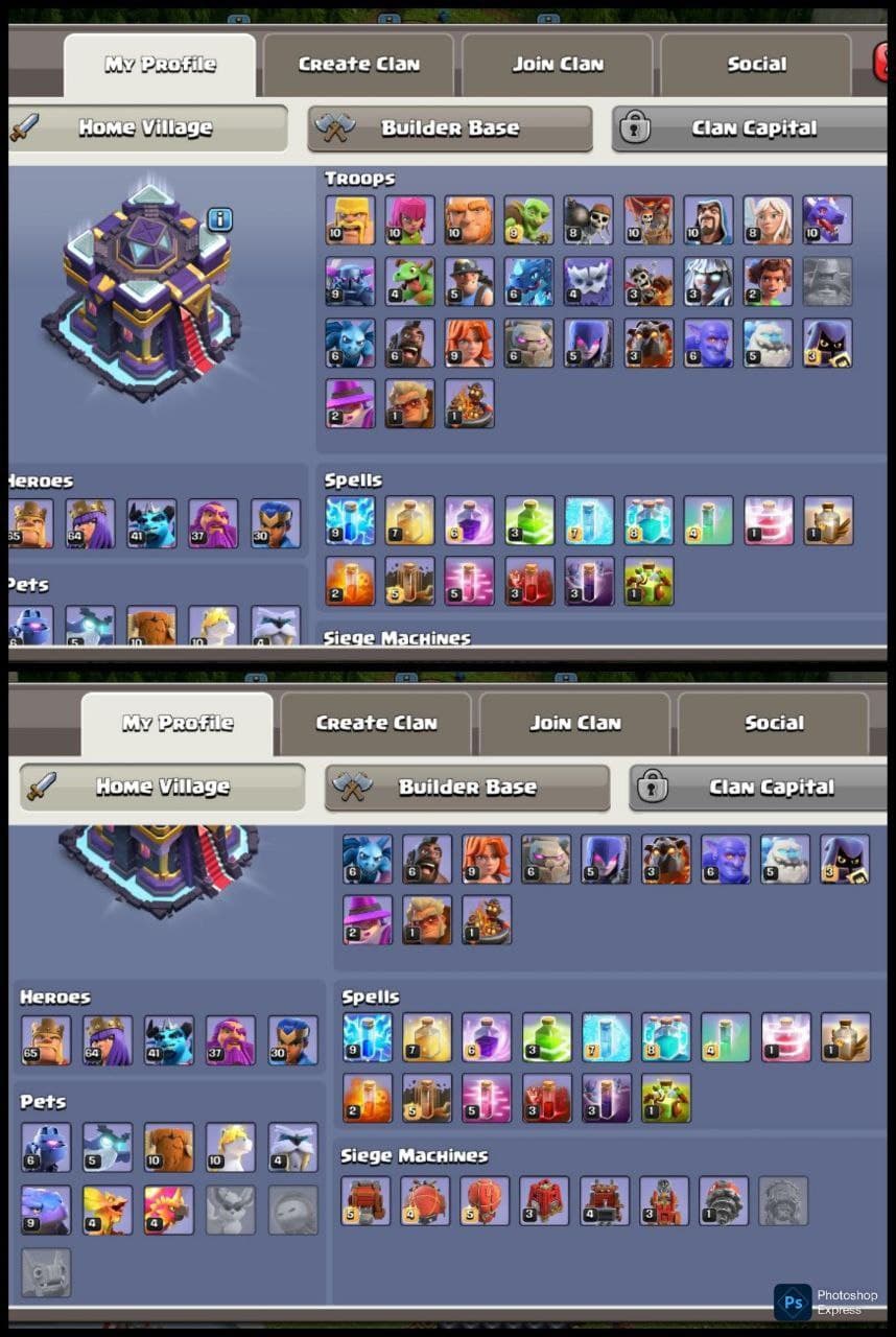 ⚡️ OP TH15 FOR WAR ⚡️ | 5139 PB 📈 | EPIC EQUIPMENTS ⚙️ | HEROES 65•64•41•37•30 👑 | DEFENCE SETUP GUD 🛡 | DELIVERY INSTANT ⚡️